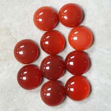 12MM ROUND CABOCHON CAENELIAN(10PCS/BAG)